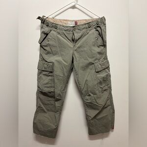 Vintage Old Navy women’s cargo pants with floral details